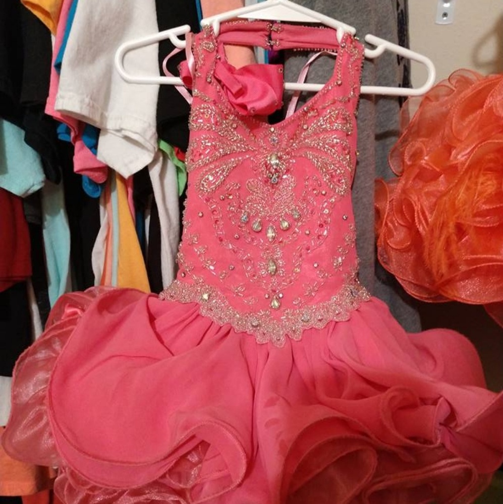 Pink pageant dress size 2